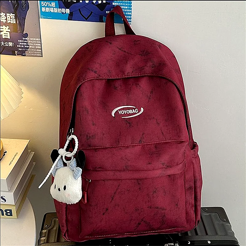 حقائب مدرسية متخصصة بصبغة ربط لطلاب الجامعات بسعة كبيرة وبسيطة لطلاب المدارس الثانوية حقيبة ظهر للمدرسة الثانوية