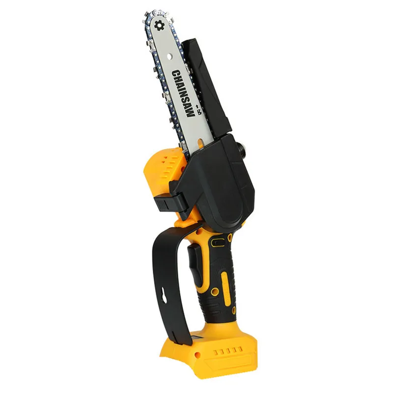 For Makita For DeWALT 18-21V Battery Brushless Electric Chainsaw 8 Inch Cordless Power Tools Cutter Pruning Logging Garden Wood