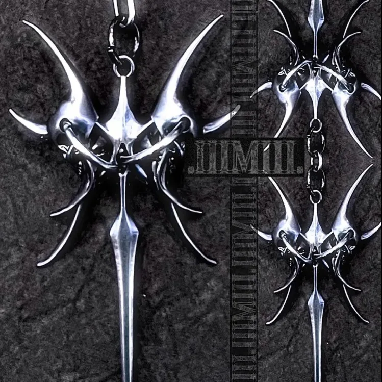 Europe and America Silver Color Skull Cross Necklace UNISEX Cool and Handsome Motorcycle Jewelry Necklace