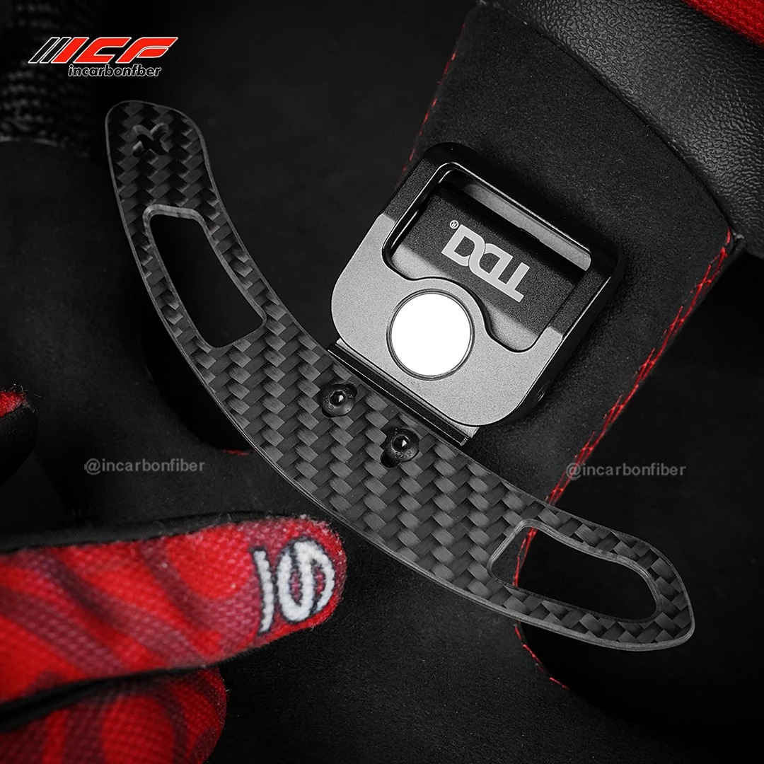 

ICF Real Carbon Fiber Magnetic Paddle Shifters for Audi B9 B9.5 Series Steering Wheel A Series Q Series S Serie RS Series