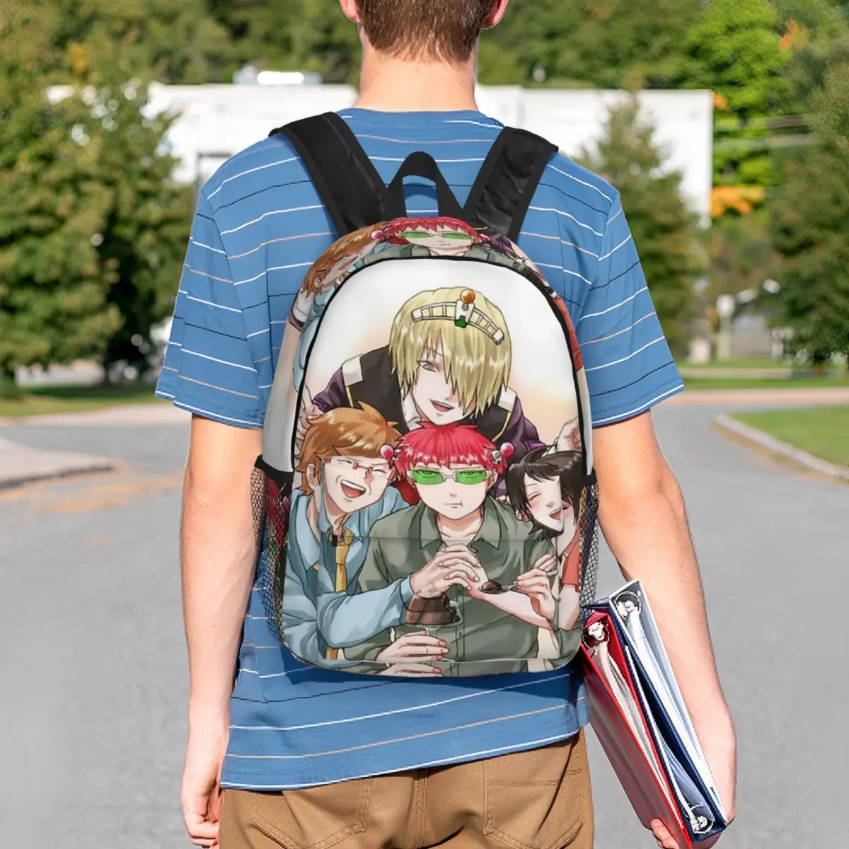 

The Disastrous Life Of Saiki Kusuo Backpack Student BookBag Kids School Bag Laptop Shoulder Bags for Men Women