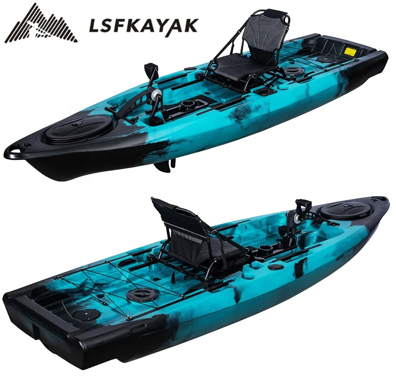 Best Fishing Boat 2024 New Experienced 10.8ft Rotomolding Pedal Drive Plastic Fish Kano Canoe Kayak