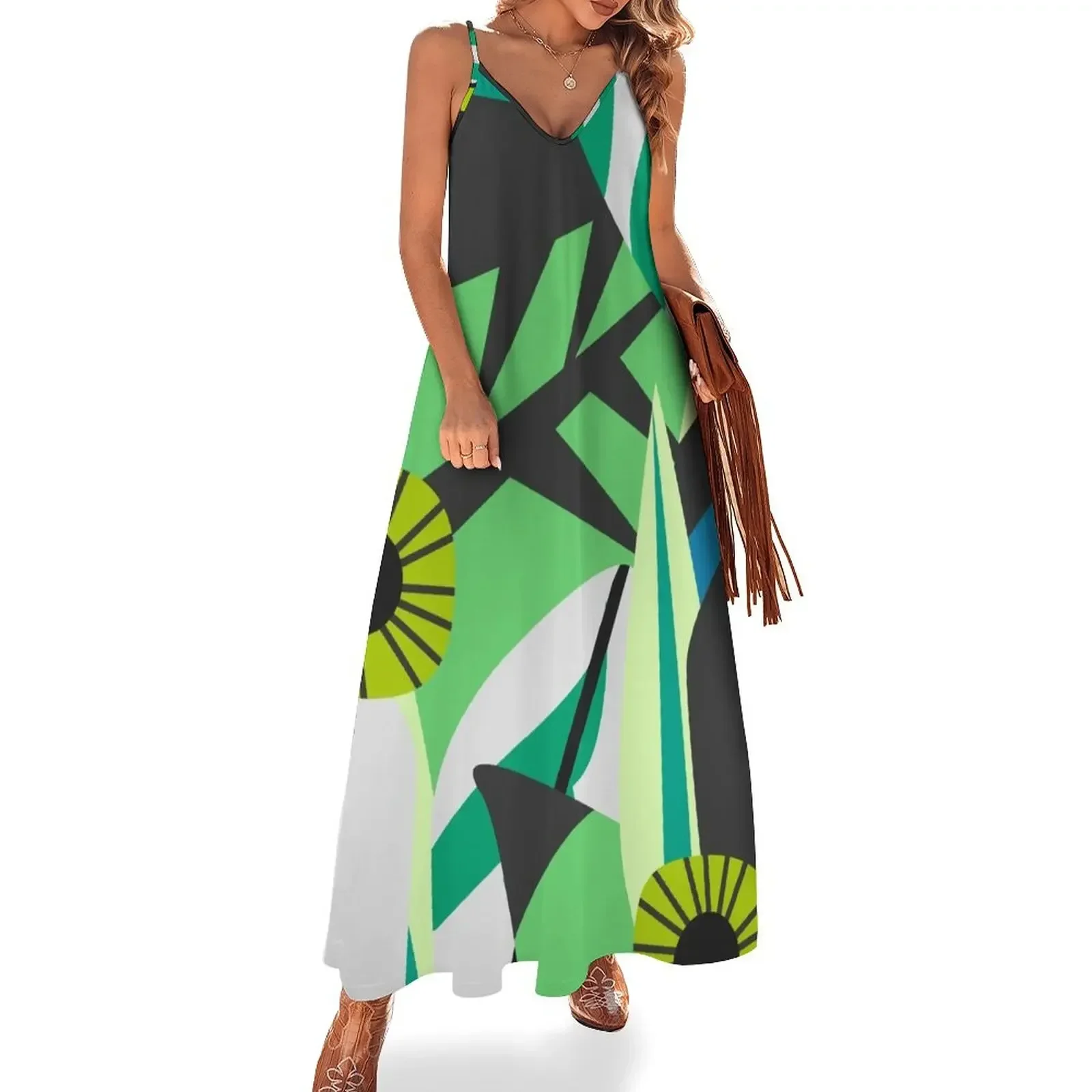 

Fresh tropical decor Sleeveless Dress Elegant gowns summer dress womens 2024 Dress