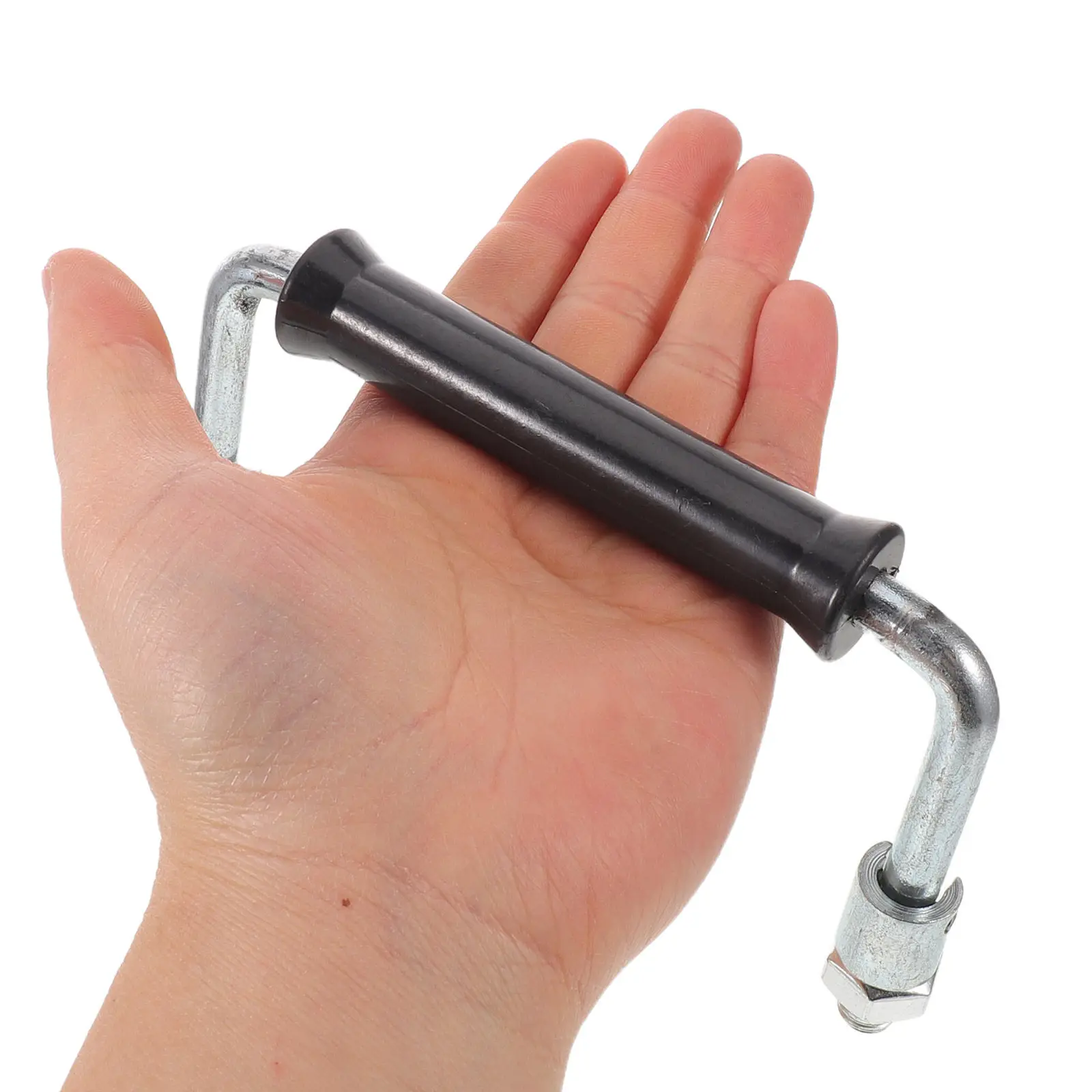 Foldable U-Shaped Fireplace Door Handle Heat Resistant Stove Grip Replacement for Wood Coal Boilers 14Cm Fire Door Stove