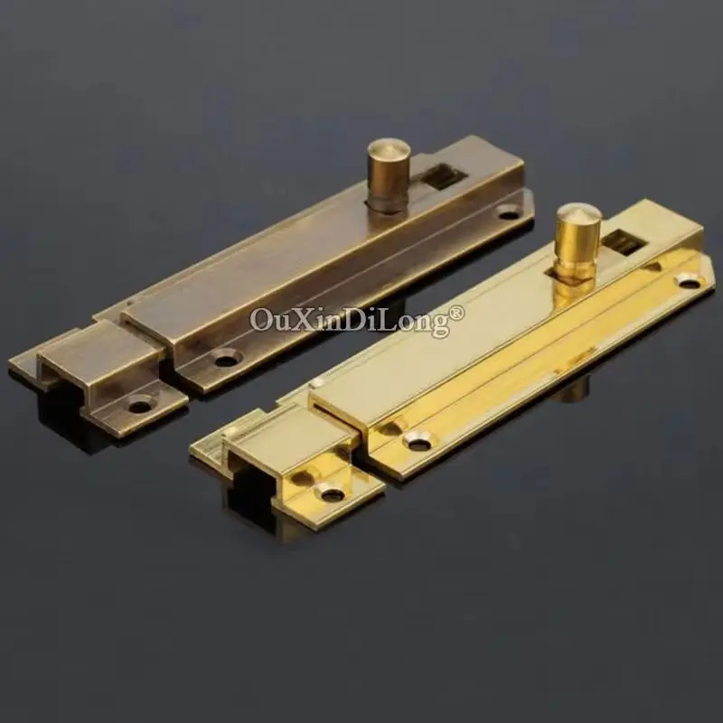 

Ретро Винтаж 4 шт., антикварные дверные болты из чистой латуни, скользящий болт, защелка для ворот, дверные болты, защелка для ворот, болты для дверного замка