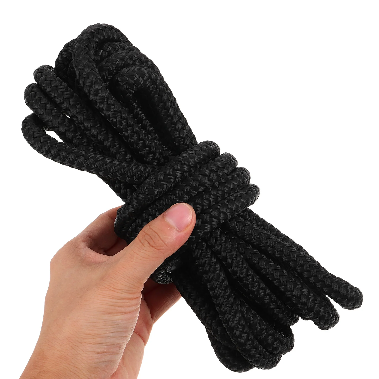 

3 8 Braided Nylon Dock Lines Boats Marine Mooring Rope Heavy Duty Yacht Docking Rope Berthing Anchoring Black Boat Dock Line