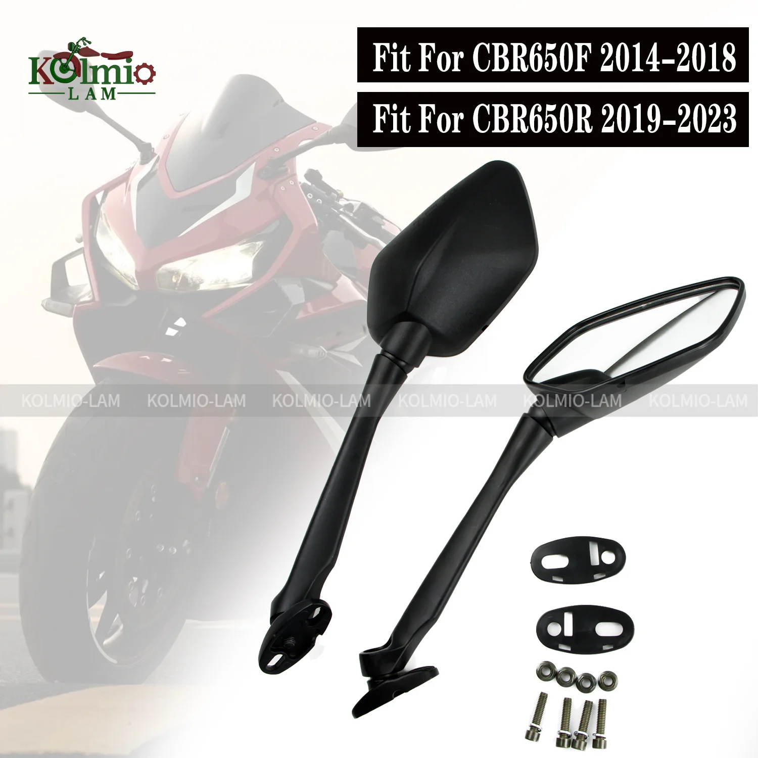 

Fit For Honda CBR650F CBR650R 2014 - 2023 Motorcycle Rearview Mirrors Side Mirror