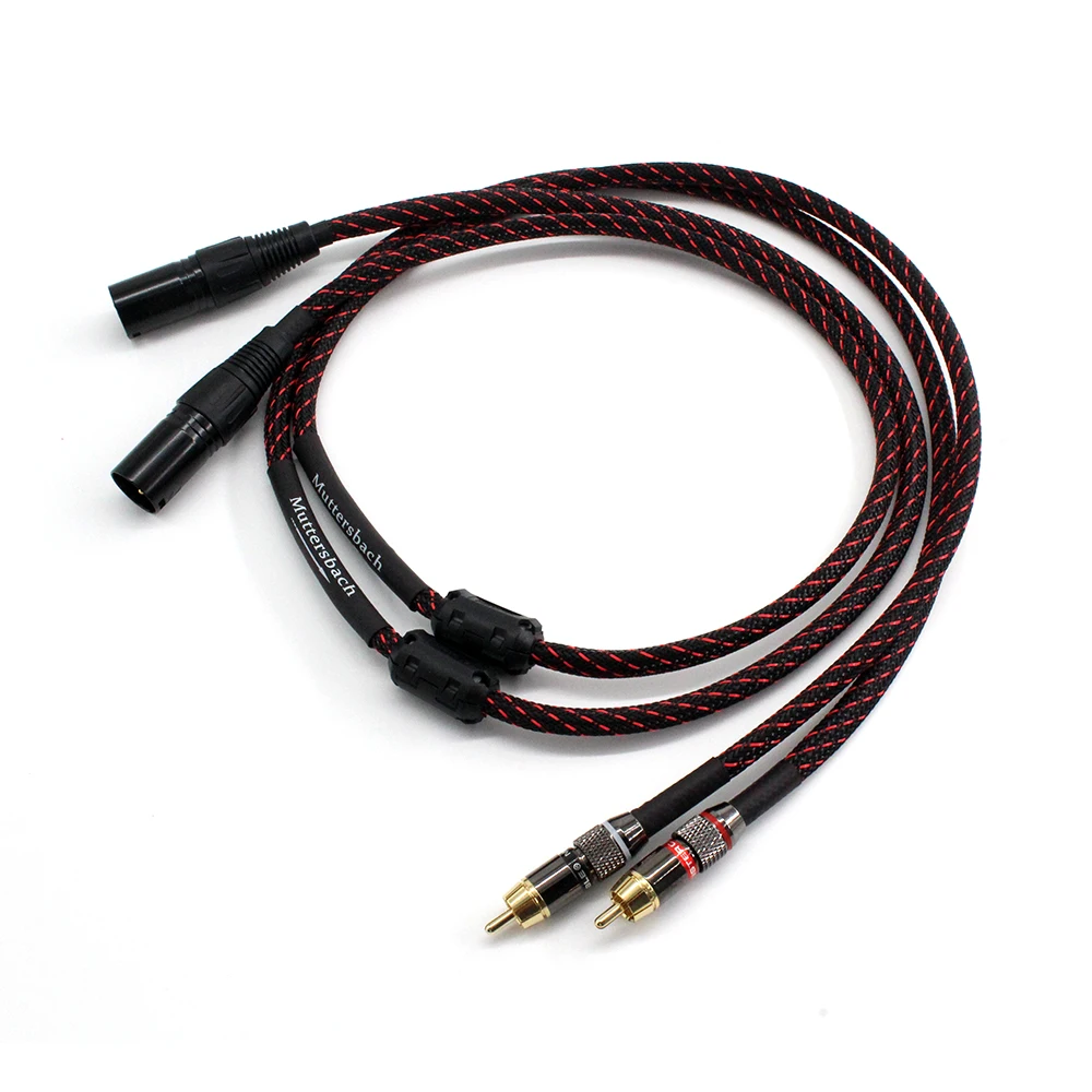 1Pair HIFI RCA to XLR Audio Cable Male To Female ( Male To Male) / 0.5m 1m 1.5m 2m 3m 5m