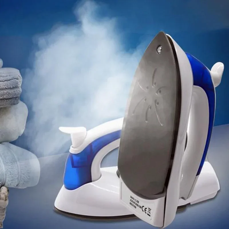 Electric Mini Portable Steam Iron for Clothes - Non-stick Coating Handheld Flatiron for Travel