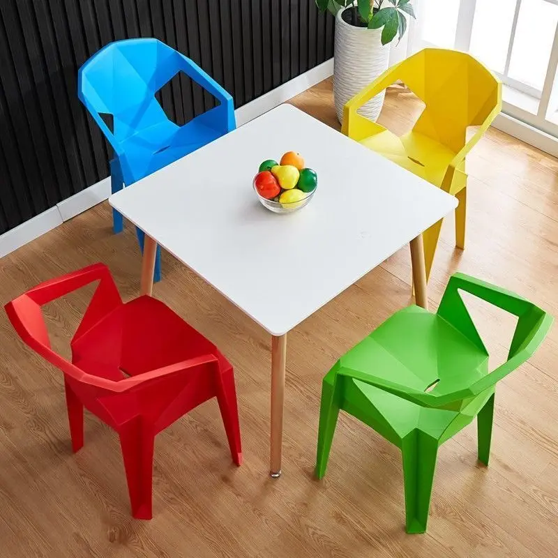 Reception Design Dining Chair Plastic Japanese Comfortable Home Dining Chair Garden Nordic Muebles Para Hogar Decoration