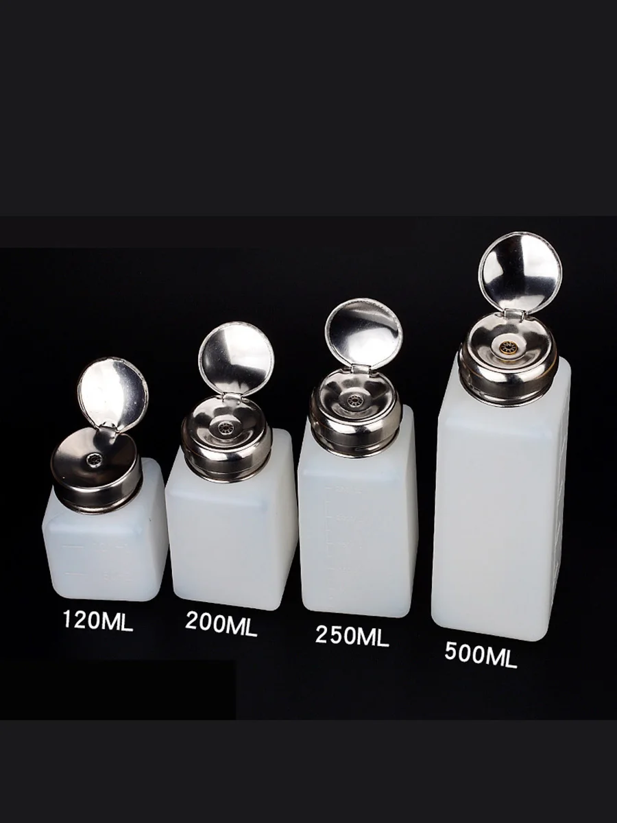 2PCS High Quality ESD FLUID DISPENSER 100ML 120ML 200ML 250ML 500ML SOLVENT Plastic Alcohol Bottle