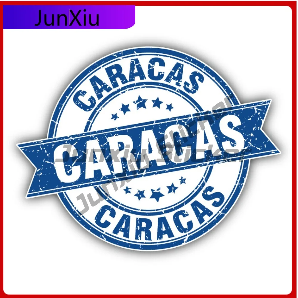 

Caracas Creative Sticker Travel Stamp Car Decal Bumper Stickers Funny Style Laptop Use For Car Window Auto Styling Accessory