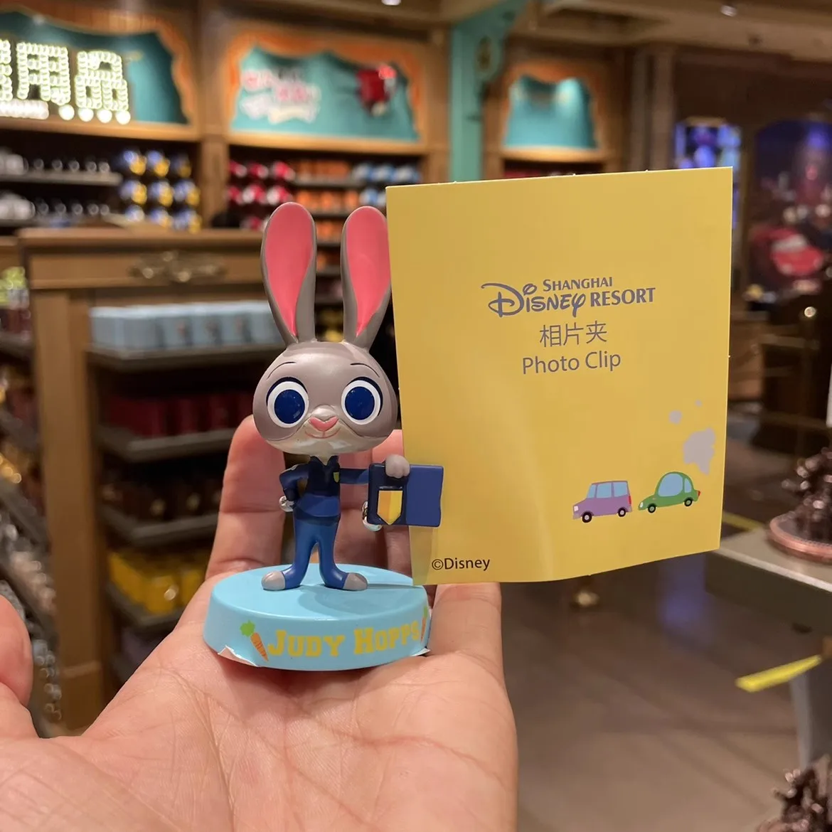 Shanghai Disneyland Cartoon Photo Clip Ornament Souvenirs - Mickey & Minnie Mouse, Stitch, Judy Hopps Figurine Desk Decorations view 3