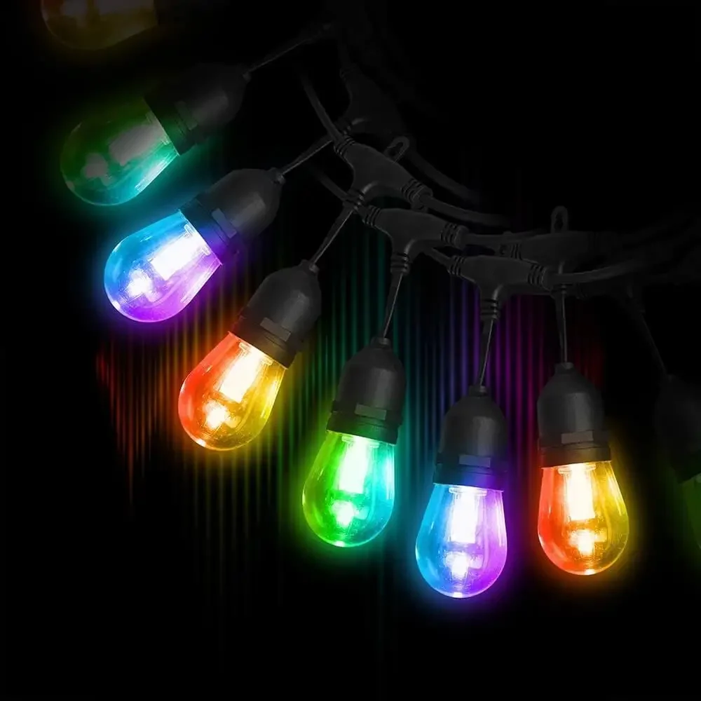 35ft LED String Lights Multi-Color Water-Resistant Smart App Control Lighting Kit