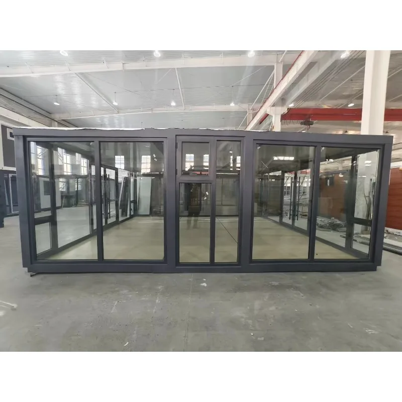 Four Season Garden Patio Sunroom Aluminum Alloy Triangle Roof Solar Warming Greenhouse Outdoor Comfortable Space All Seasons