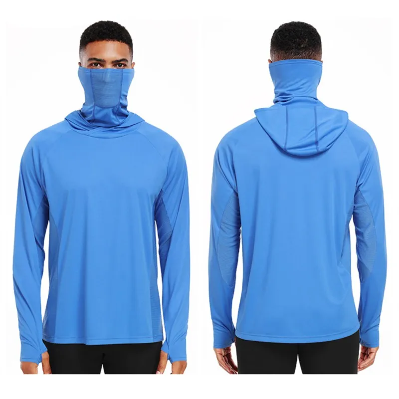 Men's Outdoor Running Fitness T-shirt Hoodies Quick Dry Sport Shirt Men Top Gym Trainning Exercise Coat Male Sweater Clothes 103