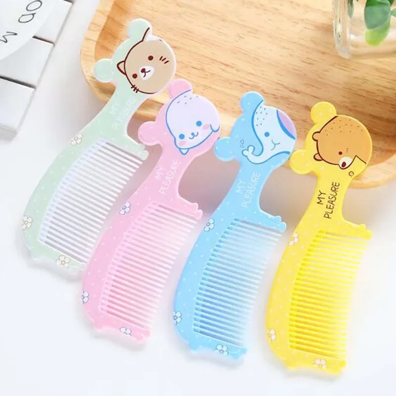 1Pcs Safe Baby Hair Brush Newborn Hair Brush Kids Travel Comb Head Massager for Boys and Girls Cute Comb  Plastic  Babies