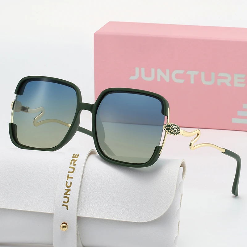 الاستقطاب المعادن التدرج مربع النظارات الشمسية النساء الرجال عالية الجودة العلامة التجارية نظارات شمسية السفر الشاطئ الذكور الإناث نظارات واقية #3