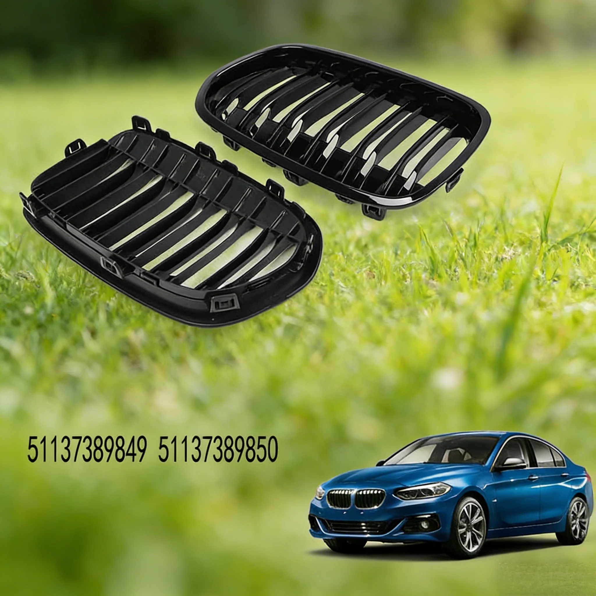 

Передняя решетка с двумя планками, компонент решетки для BMW 1 серии F52 седан 2016-2021 51137389849 51137389850