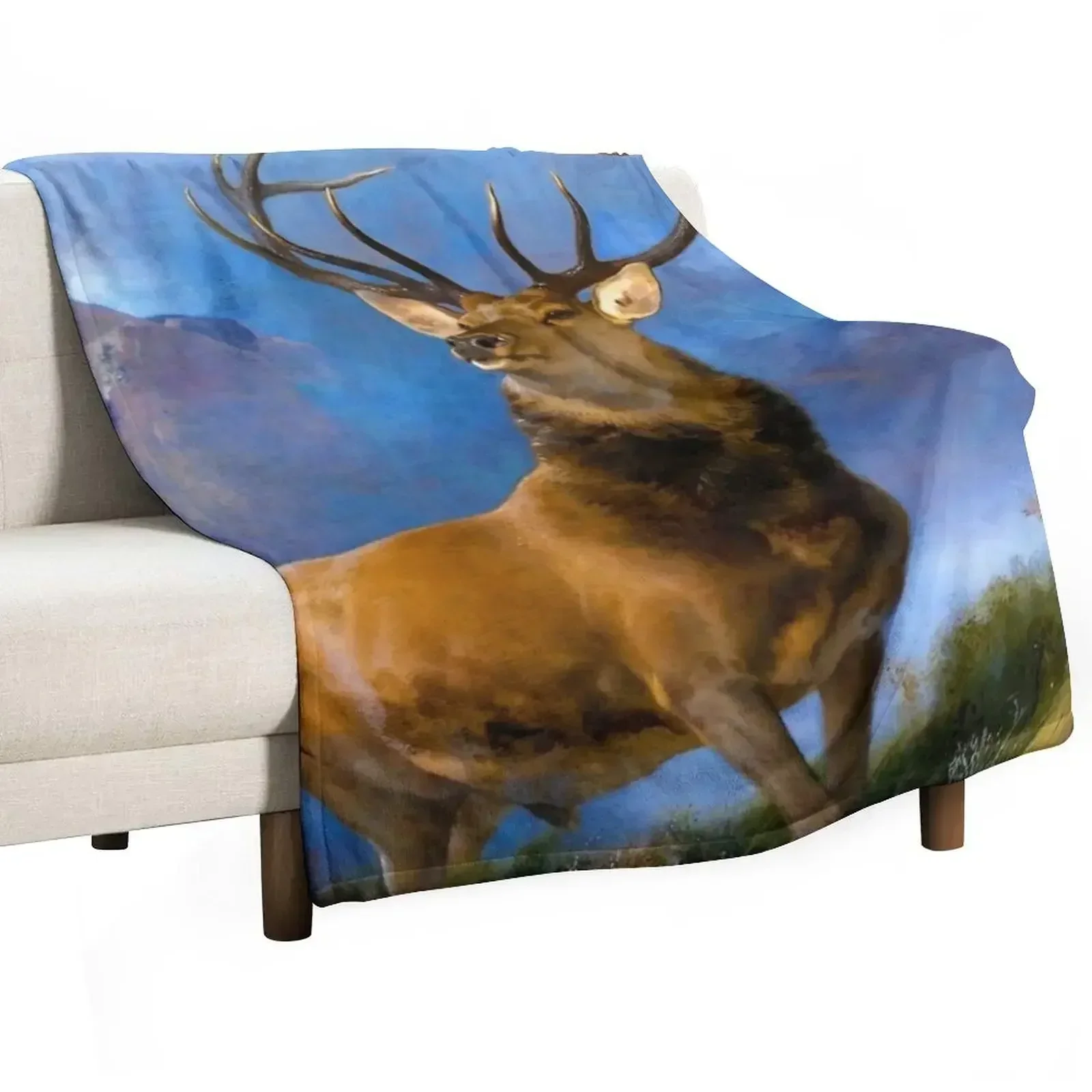 

Edwin Landseer - The Monarch of the Glen, artwork by Edwin Landseer Throw Blanket Polar Hairys Blankets