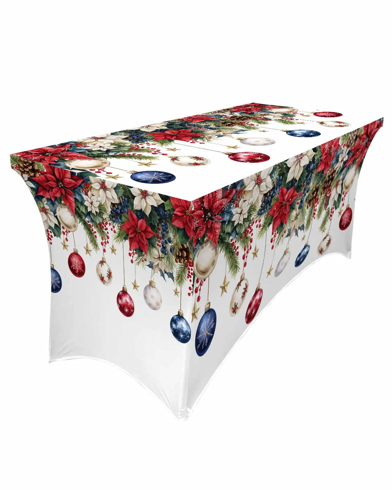 First Grade Redwood Leaves Berries  Elastic Table Skirt Wedding Birthday Table Decoration Table Skirt Tablecloth for Party