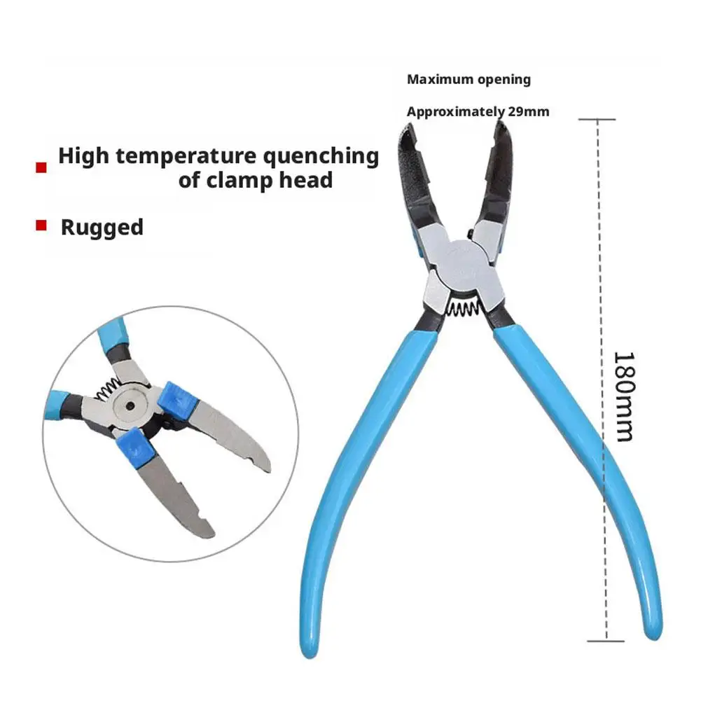 سيارة كليب كماشة متعددة الوظائف قطري كماشة التيلة السيارات مشبك أداة إزالة الصواميل سيارة برشام تشديد كماشة سلك تجريد ذو طيات #4