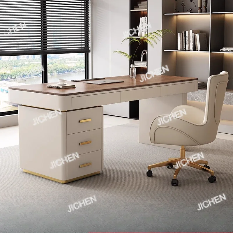 

JCX Рабочий стол для руководителя, компьютерный кабинет, простой роскошный рабочий стол, деревянные ящики, мебель Escritorios De Computadora