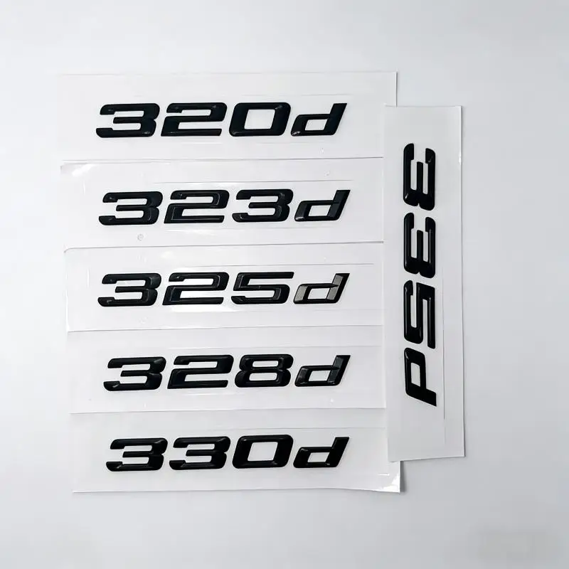 

316d 318d 320d 323d 325d 330d 335d Trunk Boot Emblem Letter Badges Car Logo for 3-series F31 F34 E90 E46 Matte Glossy Black