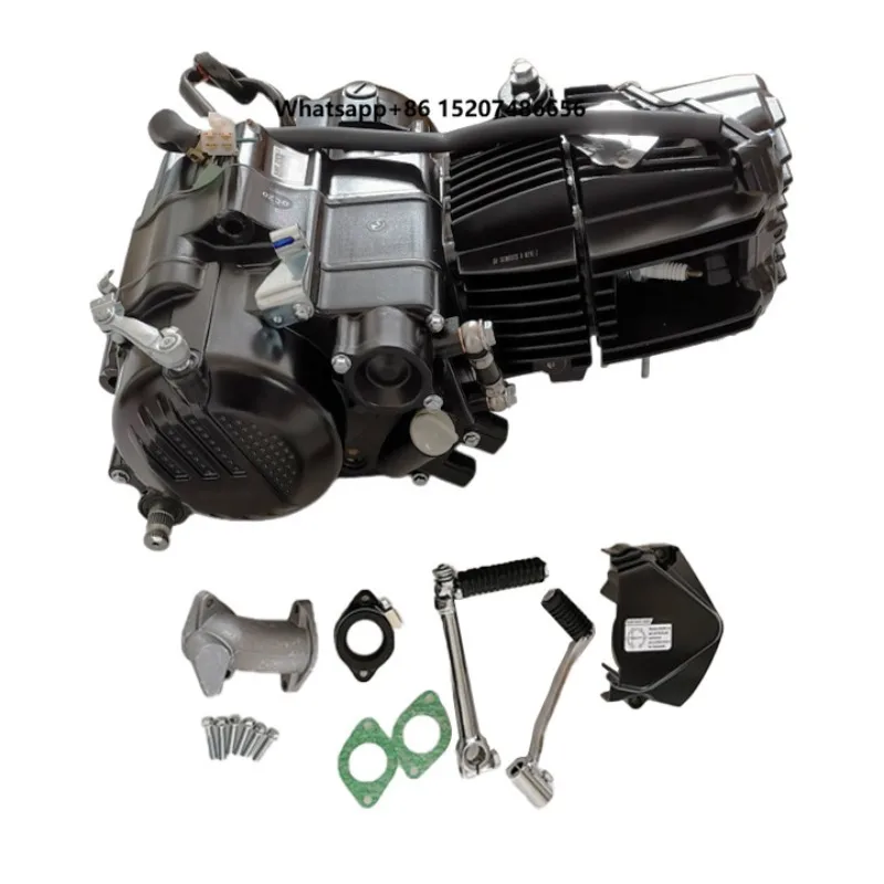 Black 190cc Engine Kick Sart Manual Clutch 5-speed Engine ZS190