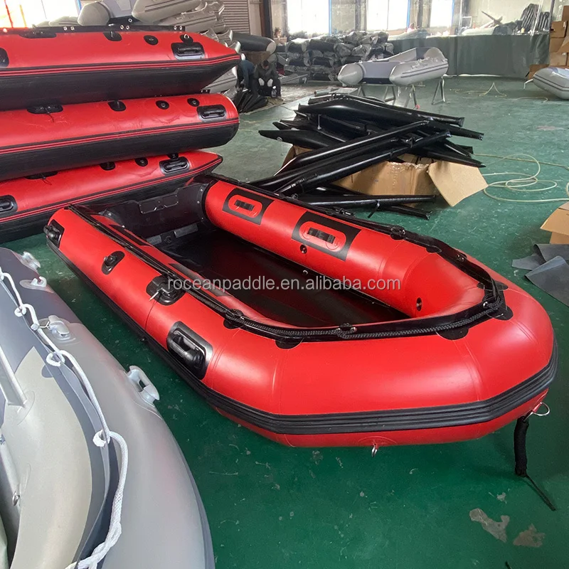 Ab Lager: Günstiges, dickwandiges PVC-Schlauchboot für 1-4 Personen – Tragbares, leichtes, faltbares Angel- und Angriffsboot