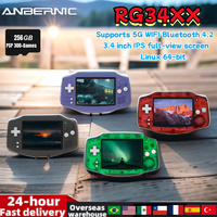 ANBERNIC RG34XX RG 34XX Retro Handheld Game Console Video Gaming Players 3.4 Inch IPS Screen Linux 64-bit 5G WiFi 256G PSP Gifts