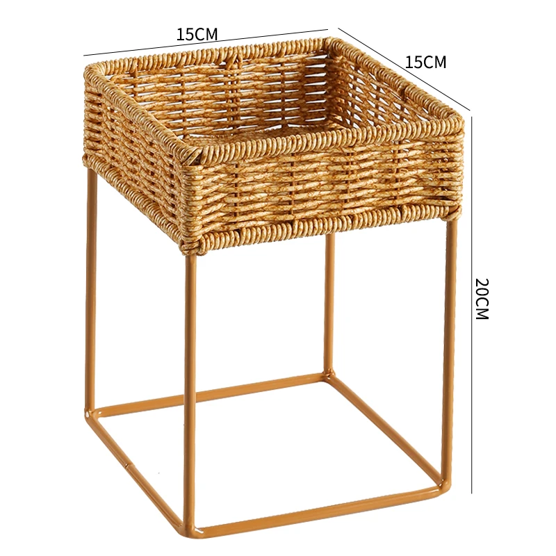 Supporto per piante nordiche Imitazione vite Tessitura Fiori Rack Soggiorno Pavimento Supporto per fiori Balcone Piante verdi Giardino interno