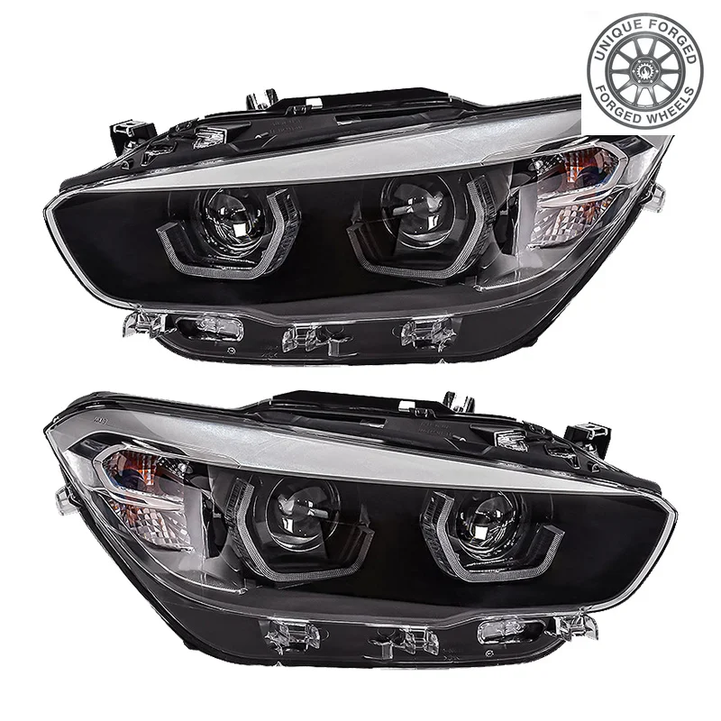 26 Style For BMW Car Spare Parts F20 Pre Lci Headlamp 2015 2016 2018 118i LCI Front Light Upgrade Headlight LED Headlights Len