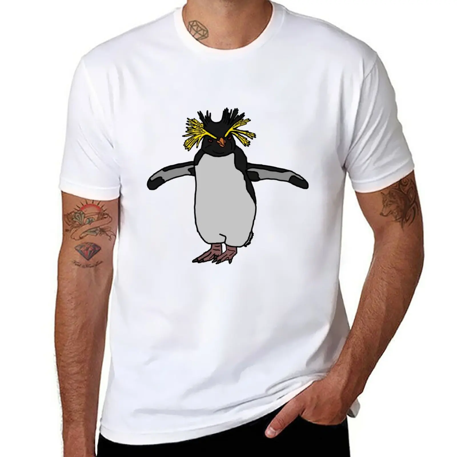 New Northern Rockhopper Penguin T-Shirt t-shirts man plus size tops t shirts for men cotton