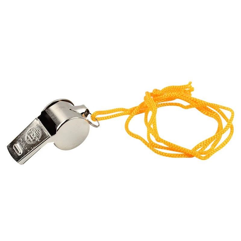 

Metal Whistle Referee Sports Rugby Stainless Steel Whistle Soccer Basketball Party Training School Cheerleading