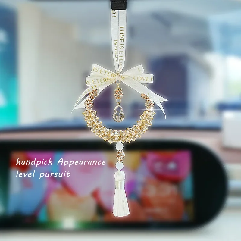 

Car pendant crystal gourd car with decorative pendant net red creative car rearview mirror car hanging
