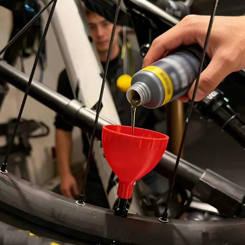 Reifenventil-Einfülltrichter für Fahrradreifen, Luftdüsen-Füllwerkzeug, Fahrrad-Aufpumphilfe-Zubehör – Detail 5