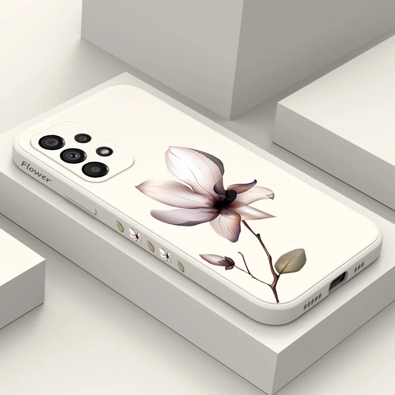 

Beautiful Gardenia Case For Samsung Galaxy A73 A53 A33 A23 A13 A03 A72 A52 A52S A32 A22 A12 A02 A02S A71 A51 A31 A21S 4G 5G Cove