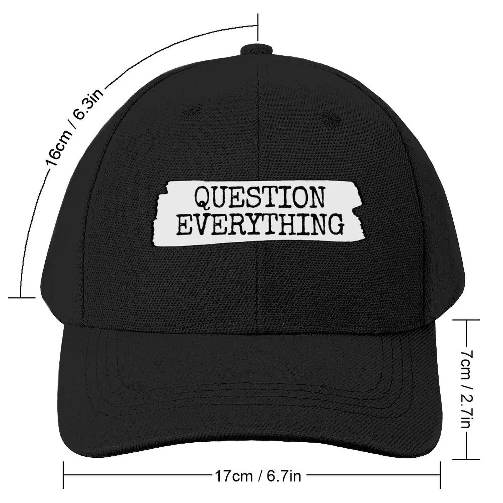 Question Everything Philosophy Baseball Cap Uv Protection Solar Hat Visor Sunhat Sun Hats For Women Men's