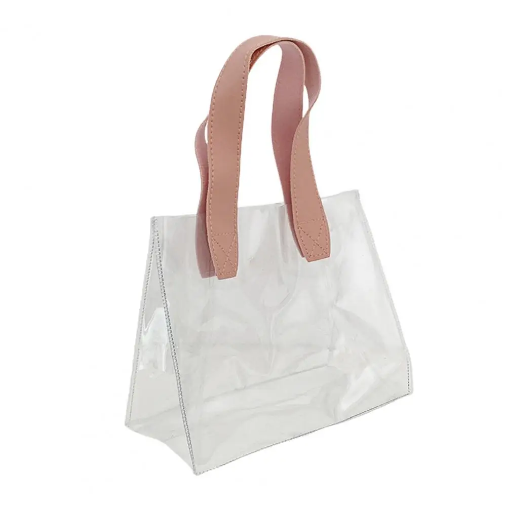 Convenient Shopper Bag Damp-proof Tote Bag Clear Shopping Tote Bag Shopper Cosmetic Organizer  Large Capacity