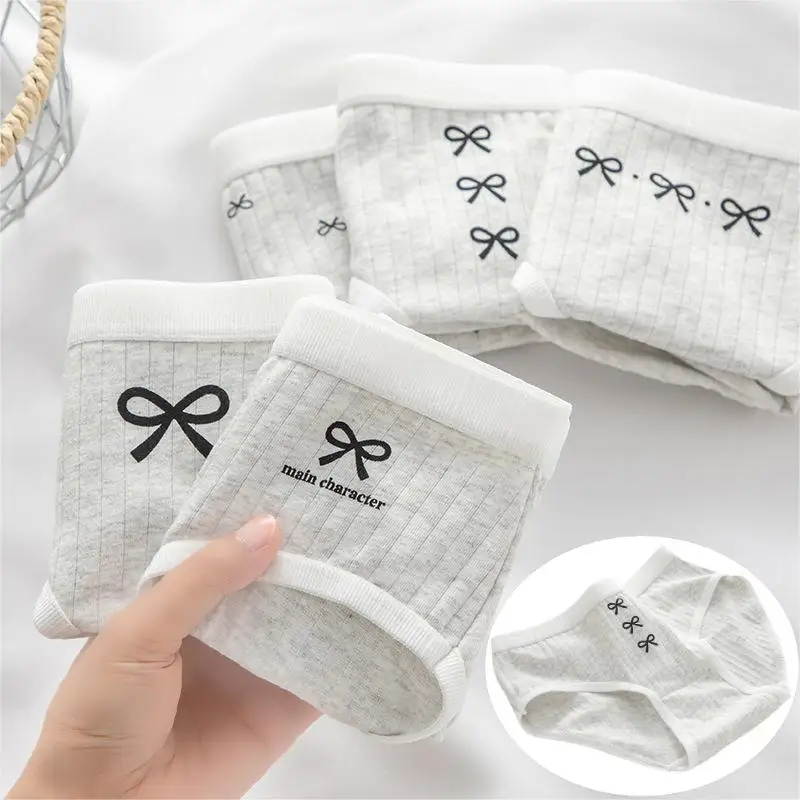 5 Stück/Set Baumwoll-Damenunterhosen, Triangel-Slips für Frauen, weiche, atmungsaktive Unterwäsche, Größen M-XL, sexy Dessous