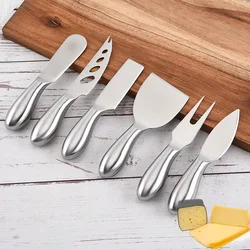 1Pc Silver Knife Retro Style Baking Tools Multi Functional Purpose Stainless Steel Cheese Cutlery Kitchen Gadgets Accessories