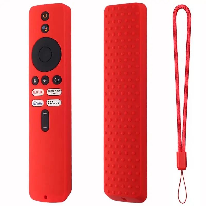 Remote Control Protective Case For Redmi Smart TV 5A TV Stick Silicone Fluorescent Cover For Xiaomi TV Remote Cover With Lanyard