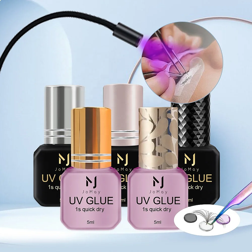 Private Label Sensitive Eyelash Extension Glue Individual Waterproof  UV Eyelash Glue Uv Lash Extension Glue