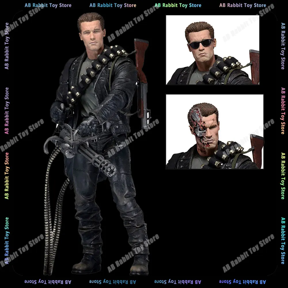 

Neca The Terminator T-800 Аниме Фигурка Schwarzenegger Gatling Action Fgurine ручная пушка коллекция Deluxe Edition статуя игрушки