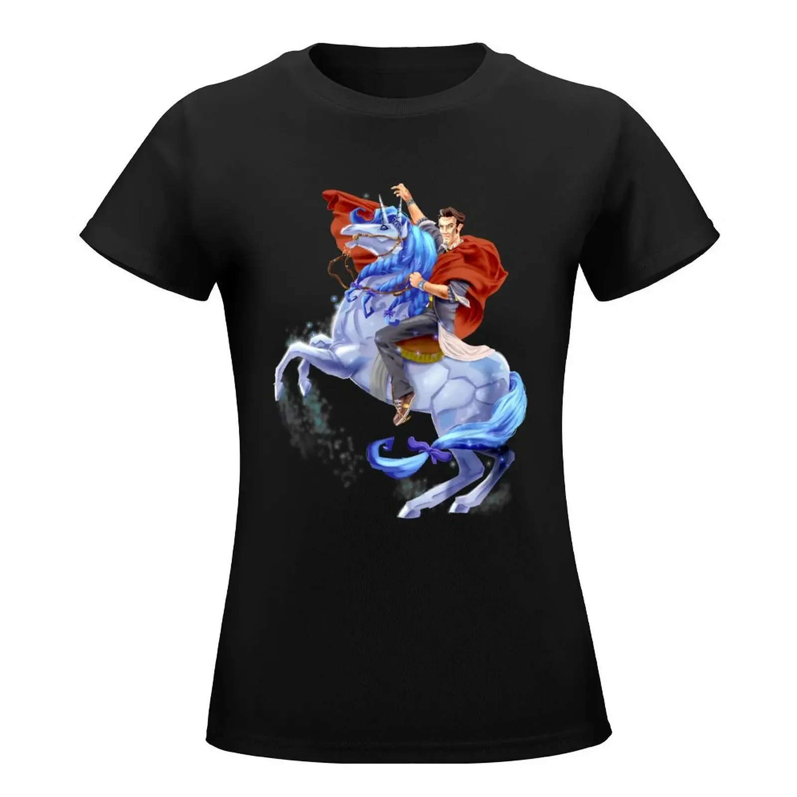 Handsome Jack & Buttstallion (no background) T-Shirt graphics summer clothes rock and roll t shirts for Women