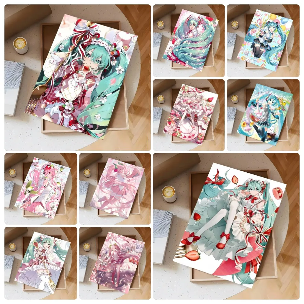 Diamantmalerei Hatsune Miku Mosaik, handgefertigtes Kunstwerk, volle runde/quadratische Diamanten für Anfänger, Geschenk, Heimdekoration