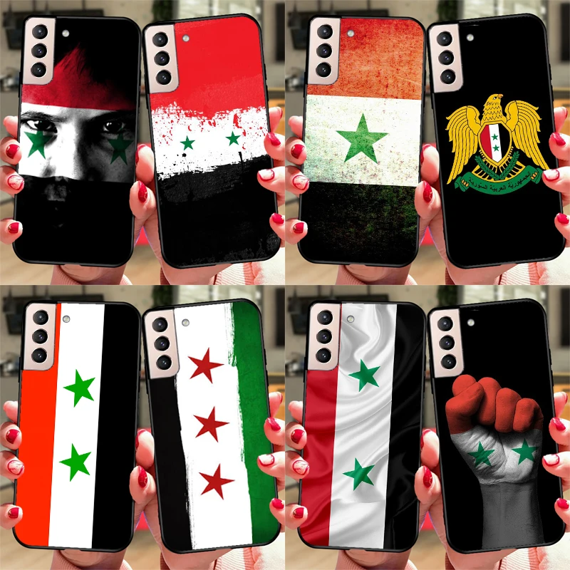 Syria Flag Case For Samsung Galaxy S23 S22 Ultra S20 FE S21 Ultra Note 20 S8 S9 S10 Note 10 Plus Coque