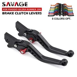 Rear Front Brake Levers For Piaggio NRG POWER DD MEDLEY 125 Gilera Runner 200 Motorcycle Accessories Adjustable Short Handles