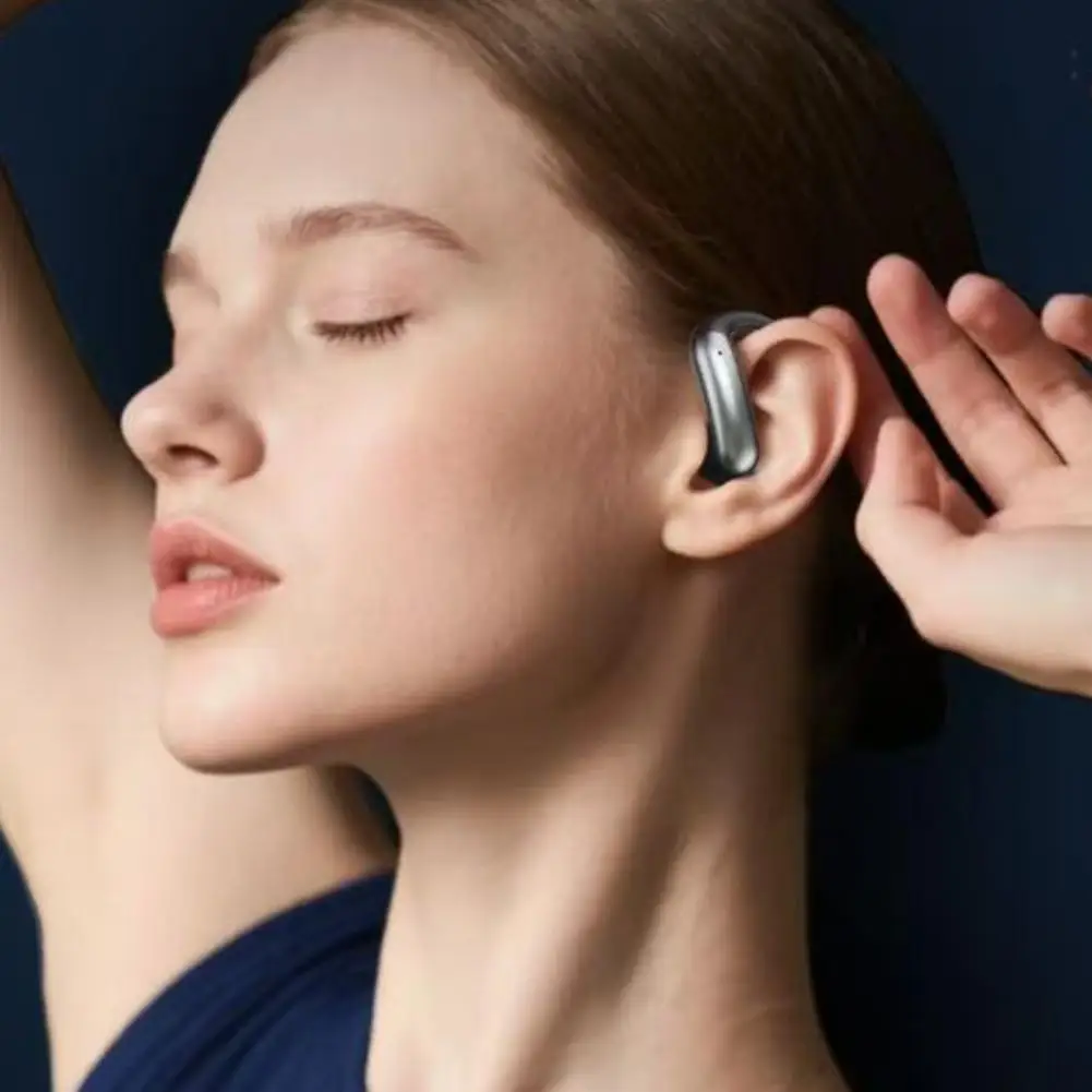 무선 이어버드 블루투스 노이즈 캔슬링 오픈 이어 디자인 울트라 컴포트 논 인이어 마이크 스마트 터치 스포츠 헤드폰